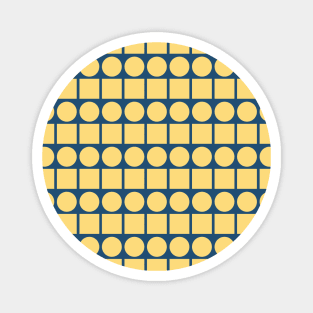 Square and Circle Seamless Pattern 007#002 Magnet